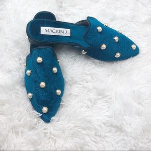 Pearl Slip on mules